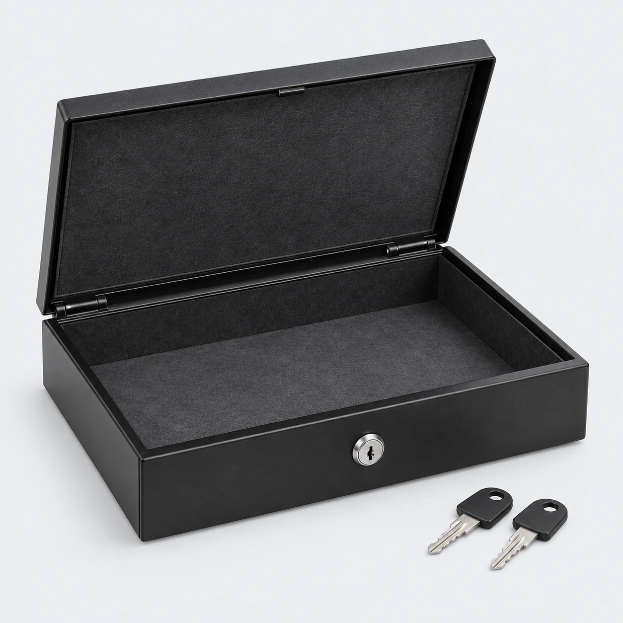 Low-profile drawer lockbox